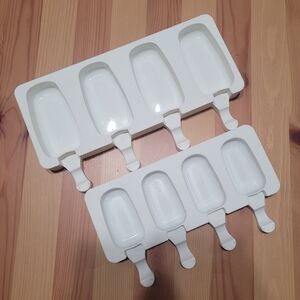 White Ice Cream Popsicle Molds